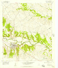 Valley Mills 1957 topographic map thumbnail