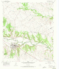 Valley Mills 1957 topographic map thumbnail