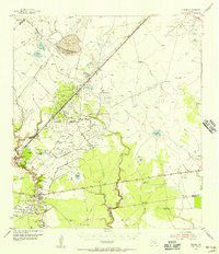 Vidaurri 1954 topographic map thumbnail