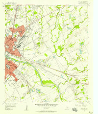 Waco East 1957 topographic map thumbnail