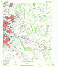 Waco East 1957 topographic map thumbnail