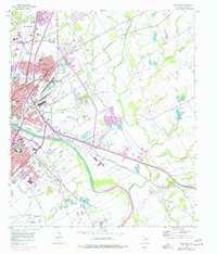 Waco East 1957 topographic map thumbnail