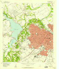 Waco West 1957 topographic map thumbnail