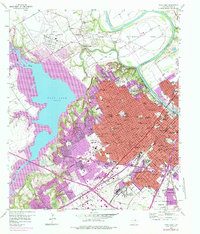 Waco West 1957 topographic map thumbnail