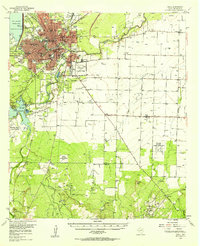 Wall 1957 topographic map thumbnail