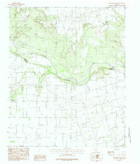 Warrior Hollow 1983 topographic map thumbnail
