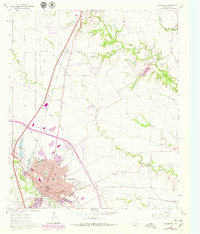Waxahachie 1961 topographic map thumbnail