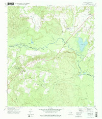 Weches 1973 topographic map thumbnail