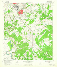 Wellborn 1961 topographic map thumbnail