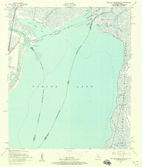 West of Greens Bayou 1957 topographic map thumbnail