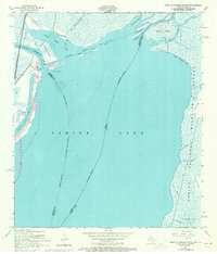 West of Greens Bayou 1957 topographic map thumbnail