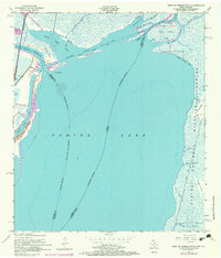 West of Greens Bayou 1957 topographic map thumbnail