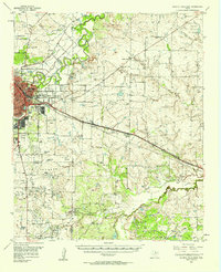 Wichita Falls East 1957 topographic map thumbnail