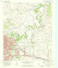 Wichita Falls East 1972 topographic map thumbnail