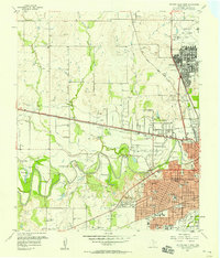 Wichita Falls West 1957 topographic map thumbnail