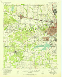 Wichita Falls West 1957 topographic map thumbnail