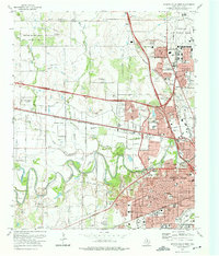 Wichita Falls West 1972 topographic map thumbnail