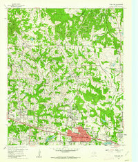 White Oak 1960 topographic map thumbnail