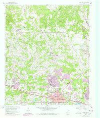 White Oak 1960 topographic map thumbnail