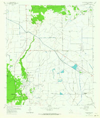 Whites Bayou 1961 topographic map thumbnail