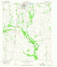 Wolfe City 1965 topographic map thumbnail