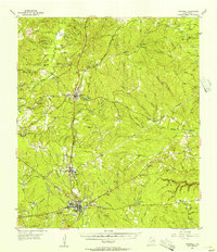 Woodville 1955 topographic map thumbnail