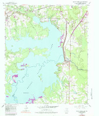 Wright Patman Lake 1954 topographic map thumbnail