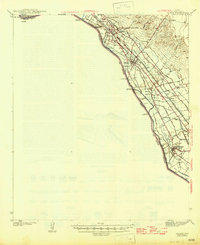 Ysleta 1945 topographic map preview