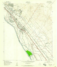 Ysleta 1955 topographic map preview