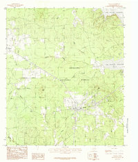Zavalla 1984 topographic map thumbnail
