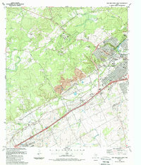 New Braunfels West 1988 topographic map thumbnail