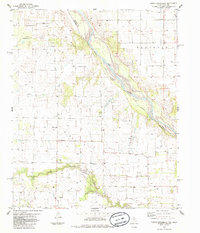 North Groesbeck 1985 topographic map thumbnail