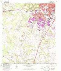 Oak Hill 1966 topographic map thumbnail