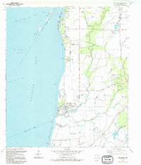 Oak Island 1994 topographic map thumbnail