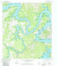 Pace Bend 1986 topographic map thumbnail