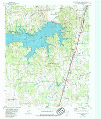 Pat Mayse Lake East 1980 topographic map thumbnail