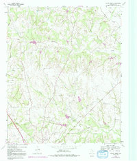 Pecan Creek 1961 topographic map thumbnail