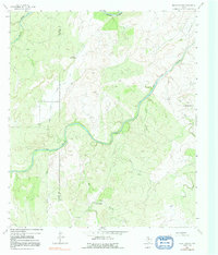Pecan Springs 1963 topographic map thumbnail