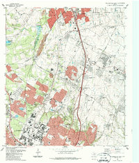 Pflugerville West 1987 topographic map thumbnail