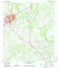 Pleasanton 1968 topographic map thumbnail