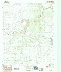 Quanah West 1990 topographic map thumbnail