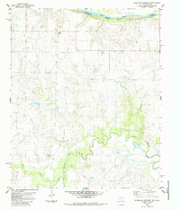 Riverland Cemetery 1985 topographic map thumbnail