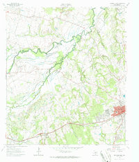 Rockdale West 1962 topographic map thumbnail