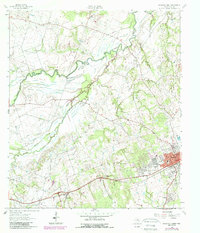Rockdale West 1962 topographic map thumbnail