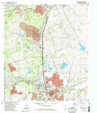 Round Rock 1987 topographic map thumbnail