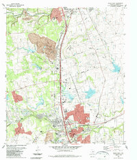 Round Rock 1987 topographic map thumbnail