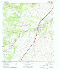 Salado 1964 topographic map preview