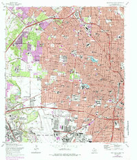 San Antonio West 1967 topographic map thumbnail