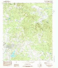 San Augustine East 1984 topographic map thumbnail