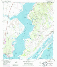 St. Charles Bay 1952 topographic map thumbnail